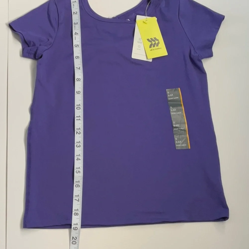 All in Motion toddler Girls short sleeve‎ t-chirt blue size S 6-6X